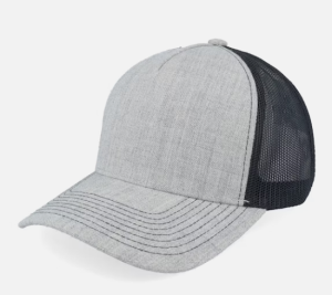 C00263 High-crowned Hard Brim Baseball Cap for Men and Women with Wide Brim to Make Face Look Smaller