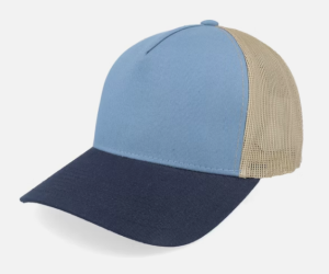 C00264 High-crowned Hard Brim Baseball Cap for Men and Women with Wide Brim to Make Face Look Smaller