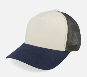 C00266 High-crowned Hard Brim Baseball Cap for Men and Women with Wide Brim to Make Face Look Smaller