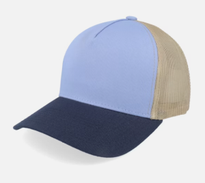C00274 High-crowned Hard Brim Baseball Cap for Men and Women with Wide Brim to Make Face Look Smaller