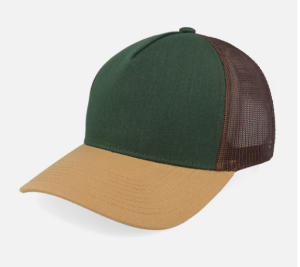 C00269 High-crowned Hard Brim Baseball Cap for Men and Women with Wide Brim to Make Face Look Smaller