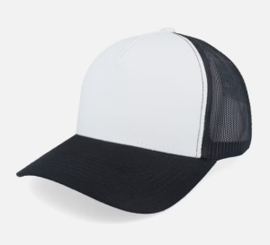 C00270 High-crowned Hard Brim Baseball Cap for Men and Women with Wide Brim to Make Face Look Smaller