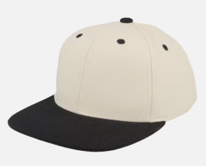C00248 High-crowned Hard Brim Baseball Cap for Men and Women with Wide Brim to Make Face Look Smaller