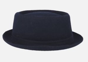 HT449 Jazz Hat for Men and Women, Faux Wool Flat Cap, Gentleman's Flat Top Hat, Street Style in Europe and America