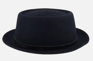 HT451 Jazz Hat for Men and Women, Faux Wool Flat Cap, Gentleman's Flat Top Hat, Street Style in Europe and America