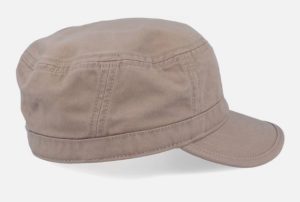 C00238 New style men's solid color smooth surface large head circumference retro short brim flat top military cap outdoor duckbill cap fashion