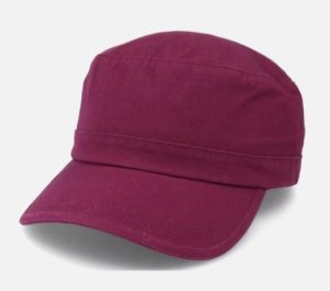 C00242 New style men's solid color smooth surface large head circumference retro short brim flat top military cap outdoor duckbill cap fashion